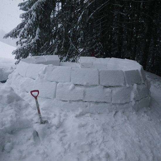 Construction d’igloos VACANCES SCOLAIRES